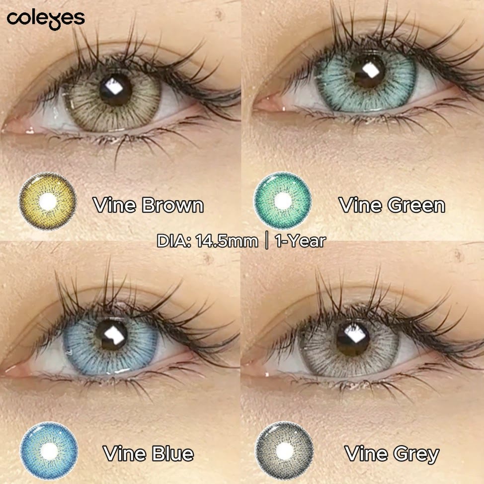 Coleyes Vine Green Prescription Yearly Colored Contacts - image 9