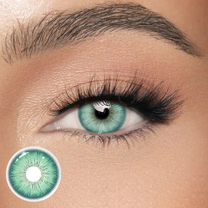 Coleyes Vine Green Prescription Yearly Colored Contacts - Vine Green - -8.00 - FCC854_GN - image 1