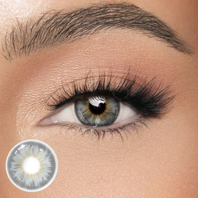 Coleyes Monica Grey Large Pupil Yearly Colored Contacts