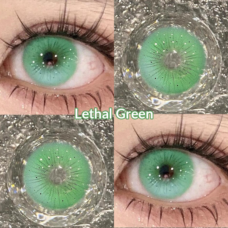 Coleyes Lethal Green Yearly Prescription Cosplay Colored Contacts - image 3