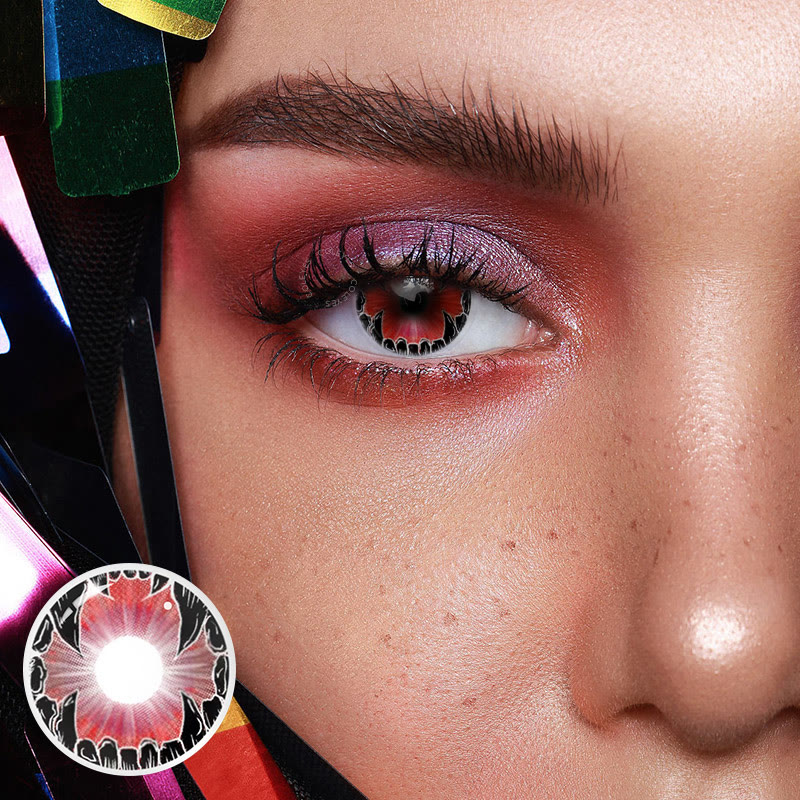 Coleyes Fenrir Red 1-Day Cosplay Colored Contacts - image 2