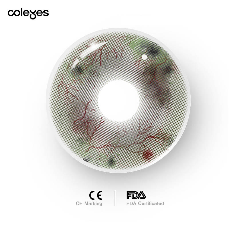 Coleyes Decay White 1-Day Cosplay Colored Contacts - image 4