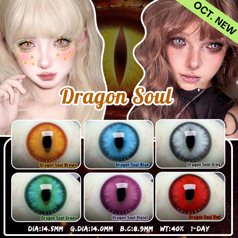 Coleyes Dragon Soul Blue 1-Day Cosplay Colored Contacts - image 10
