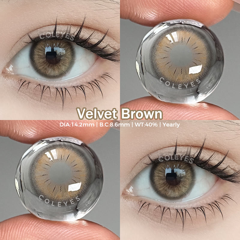 Coleyes Velvet Brown Yearly Prescription  Colored Contacts - image 9