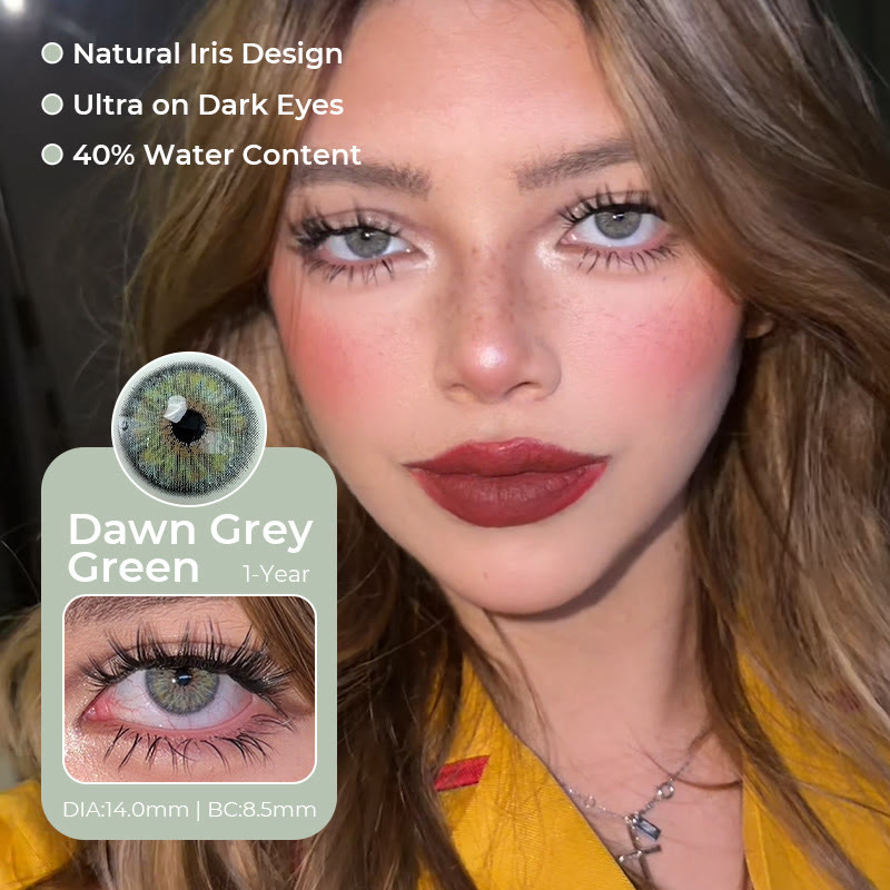 Coleyes Dawn Grey Green Yearly Prescription Colored Contacts - image 11