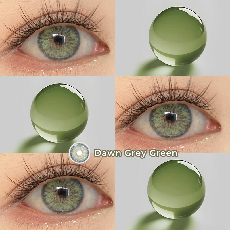 Coleyes Dawn Grey Green Yearly Prescription Colored Contacts - image 6