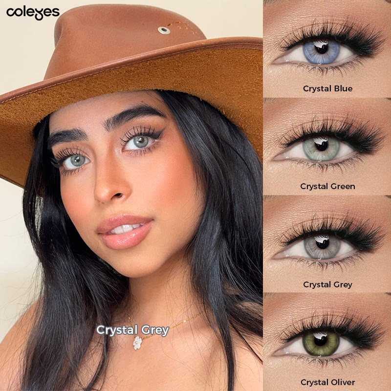 Coleyes Crystal Grey Yearly Prescription Colored Contacts - image 18