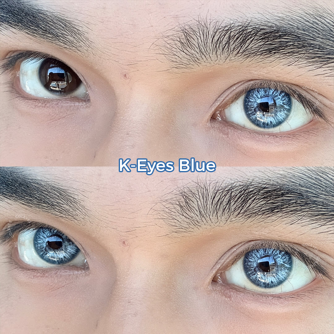 Coleyes K-Eyes Blue Yearly Prescription Colored Contacts - image 3