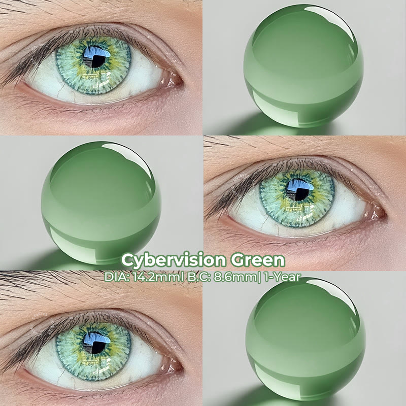 Coleyes Cybervision Green Yearly Prescription Colored Contacts - image 4
