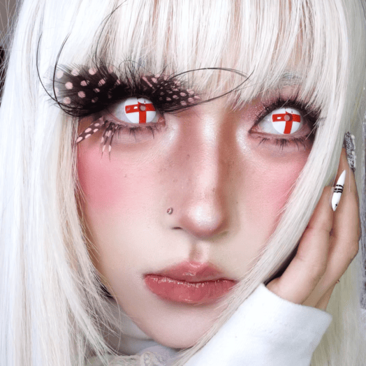 Coleyes Cross Red Yearly Cosplay Colored Contacts - image 4