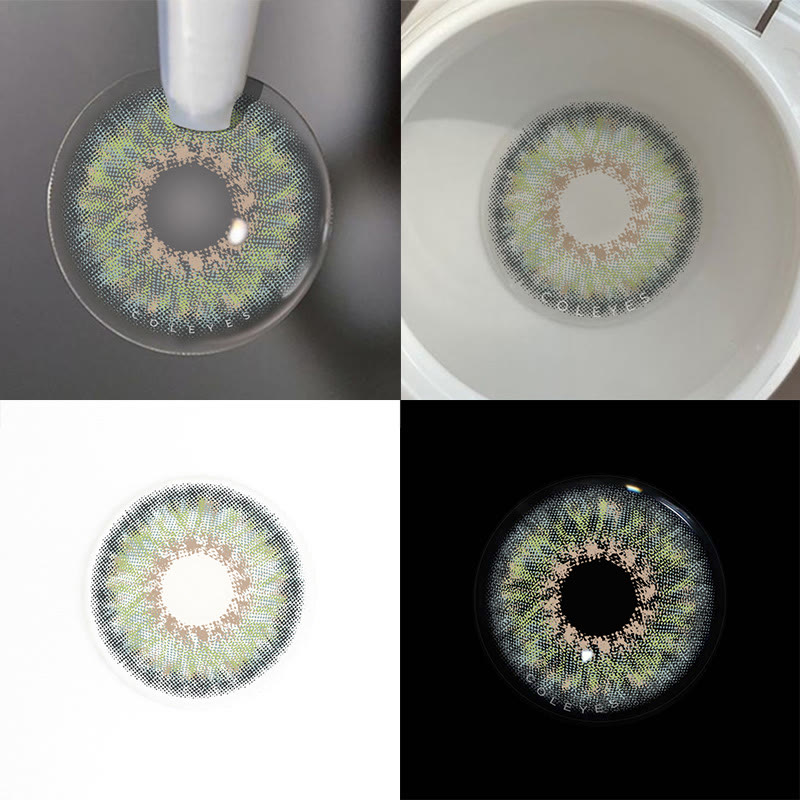 Coleyes Dawn Grey Green Pro Yearly Prescription Colored Contacts - image 4
