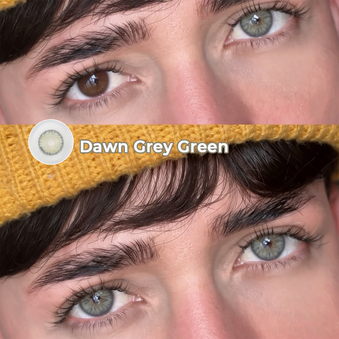 Coleyes Dawn Grey Green Prescription Colored Contacts - image 4