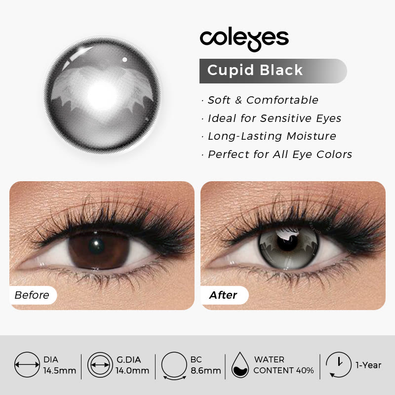 Coleyes Cupid Black Yearly Cosplay Colored Contacts - image 5