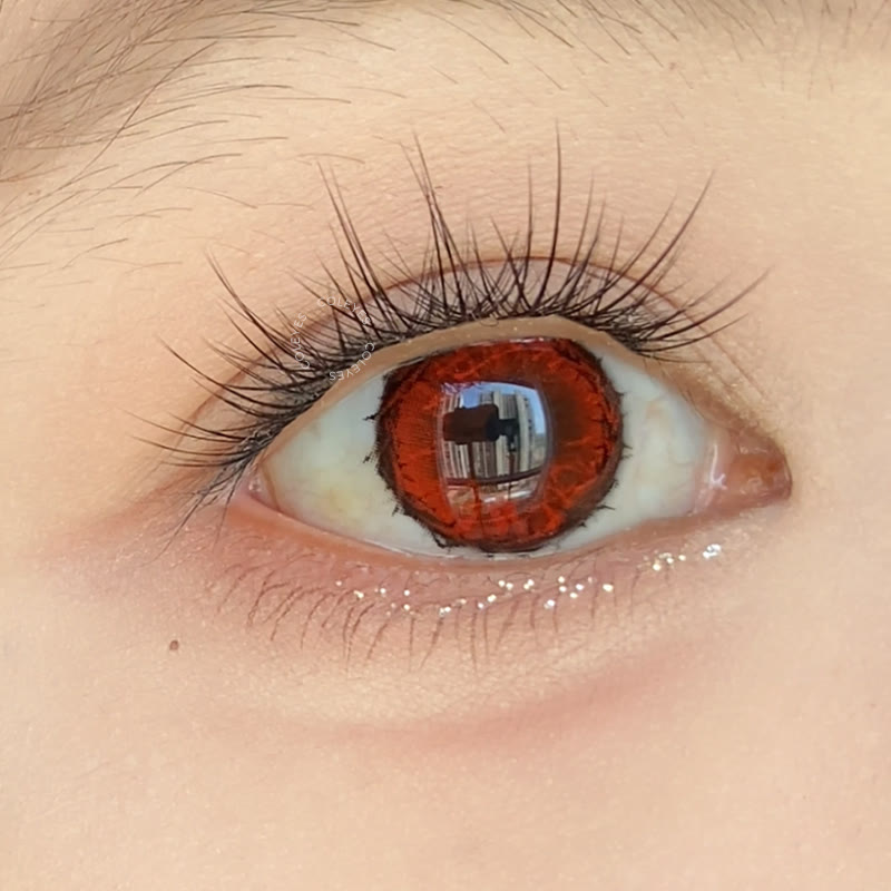 Coleyes Requiem Red Yearly Cosplay Colored Contacts - image 4