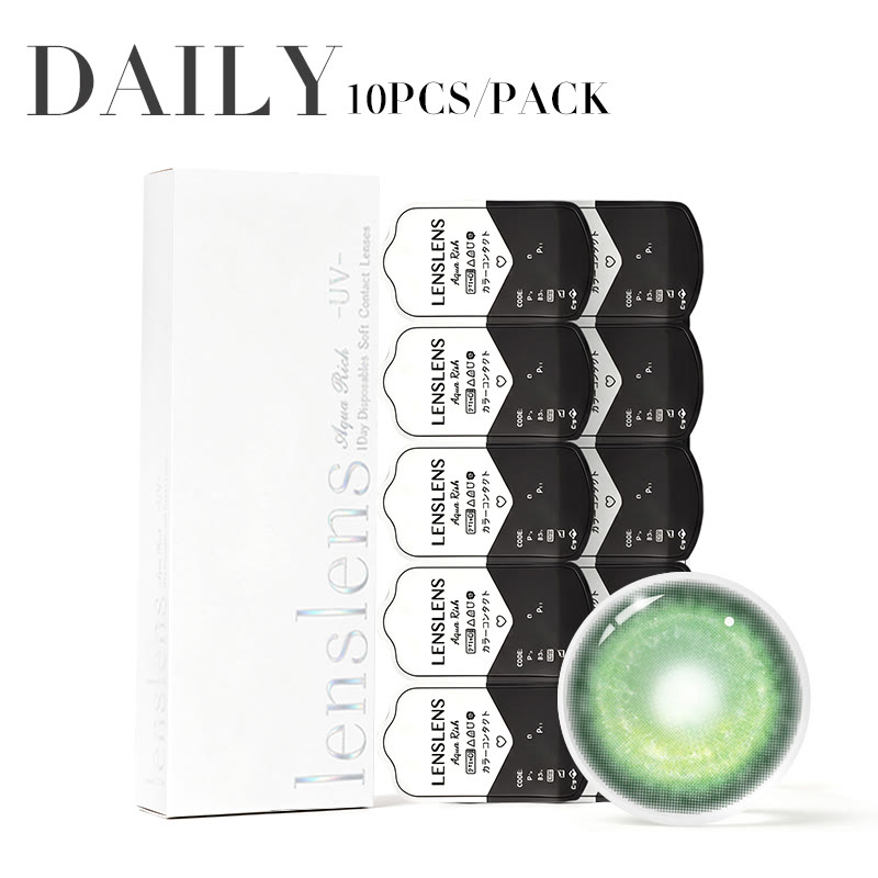 Coleyes Cosmic Green  Prescription Cosplay Colored Contacts | 1 Day-10pcs - image 2