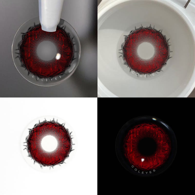 Coleyes Requiem Red Yearly Cosplay Colored Contacts - image 3