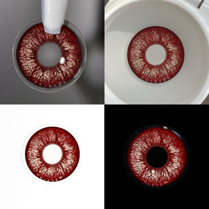 Coleyes Crimson Eye Red Yearly Cosplay Colored Contacts - image 3
