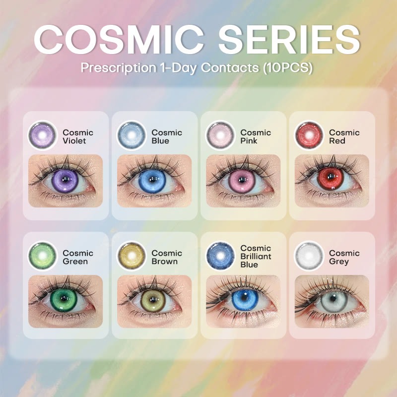Coleyes Cosmic Blue Prescription Cosplay Colored Contacts | 1 Day-10pcs - image 10