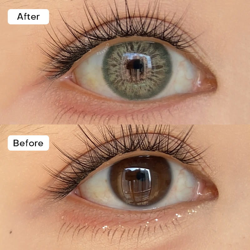 Coleyes Dawn Olive Yearly Prescription Colored Contacts - image 2
