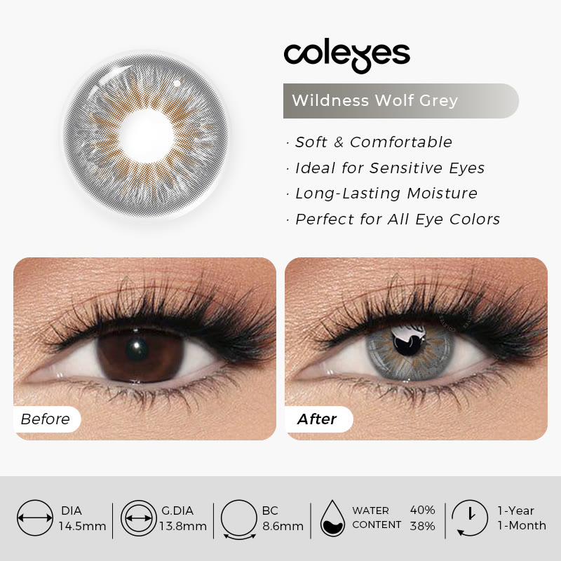 Coleyes Wildness Wolf Grey Colored Contacts - image 9