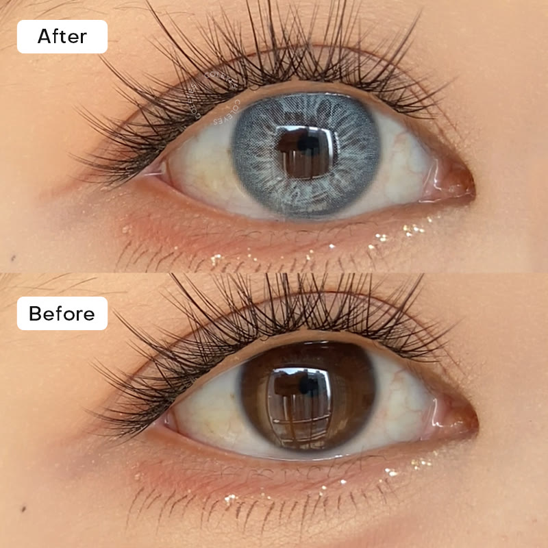 Coleyes No Makeup Monday Blue Yearly Prescription Colored Contacts - image 5