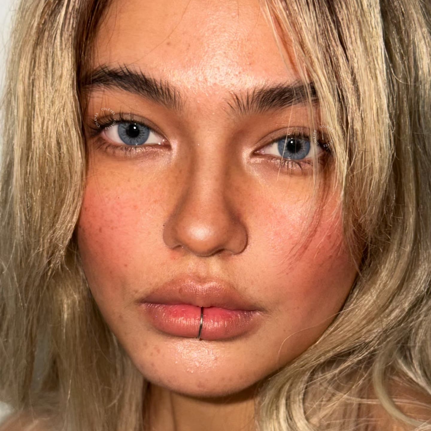 Coleyes No Makeup Monday Blue Yearly Prescription Colored Contacts - image 8