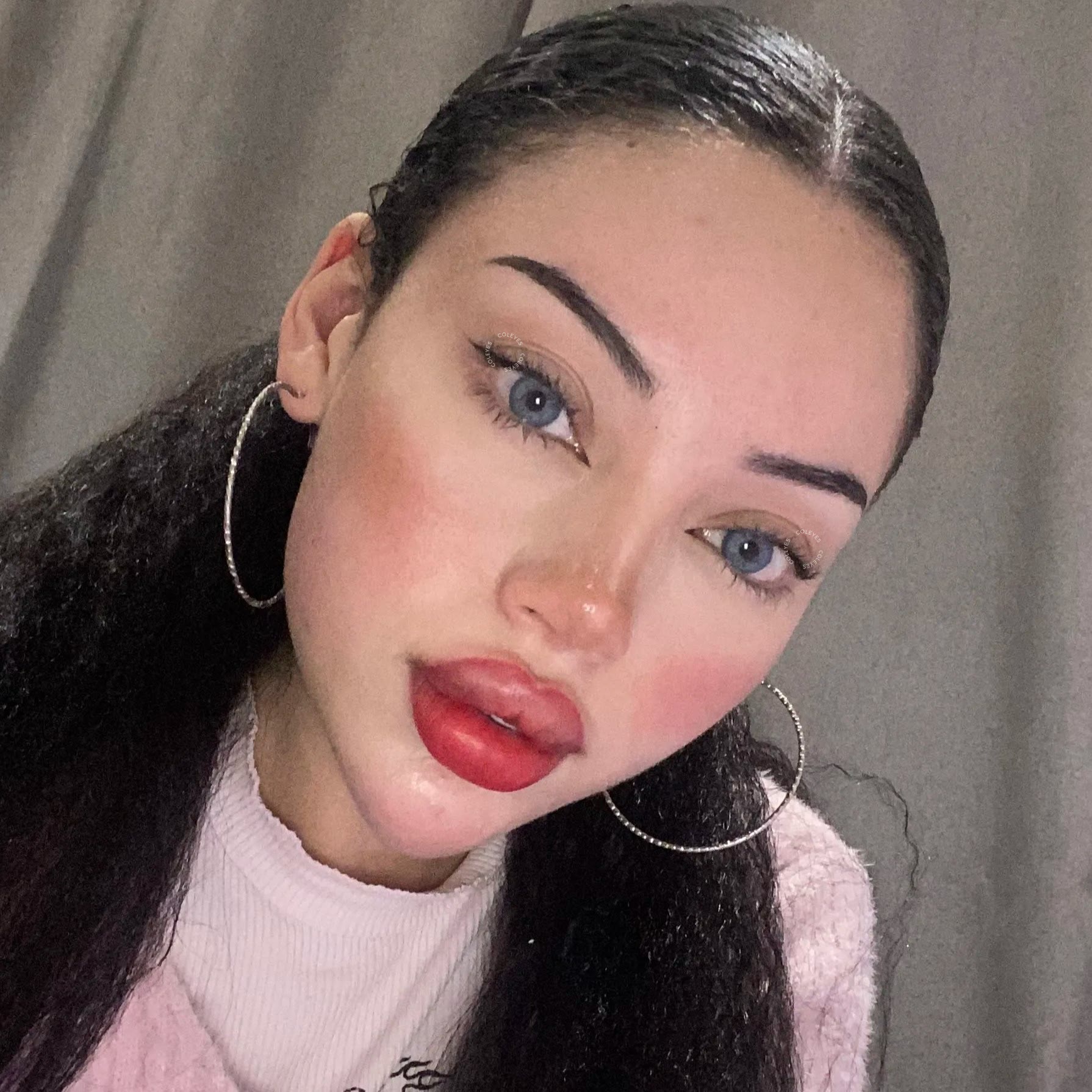 Coleyes No Makeup Monday Blue Yearly Prescription Colored Contacts - image 7