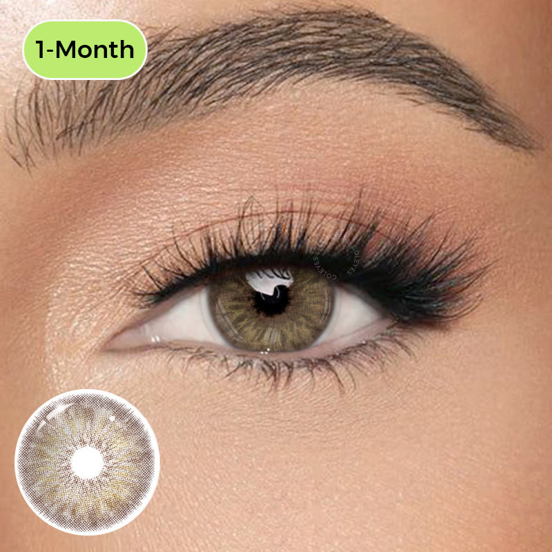 Coleyes Dawn Brown Small Pupil Monthly Prescription Colored Contacts - Dawn Brown (Monthly) - -8.00 - COMON_MI23-1 (HBE1189-1) - image 1