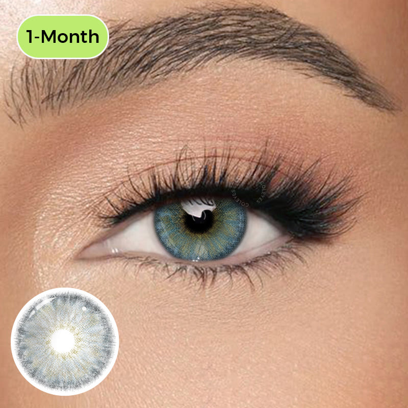 Coleyes Dawn Blue Small Pupil Monthly Prescription Colored Contacts - Dawn Blue (Monthly) - -8.00 - COMON_MI23-3 (HBE1248-3) - image 1