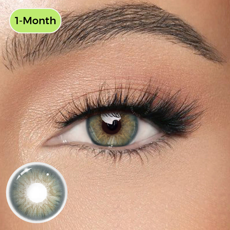 Coleyes Kaleido Green Monthly Prescription Colored Contacts - Kaleido Green (Monthly) - -8.00 - COMON_FA54-2 (HBE869-2) - image 1