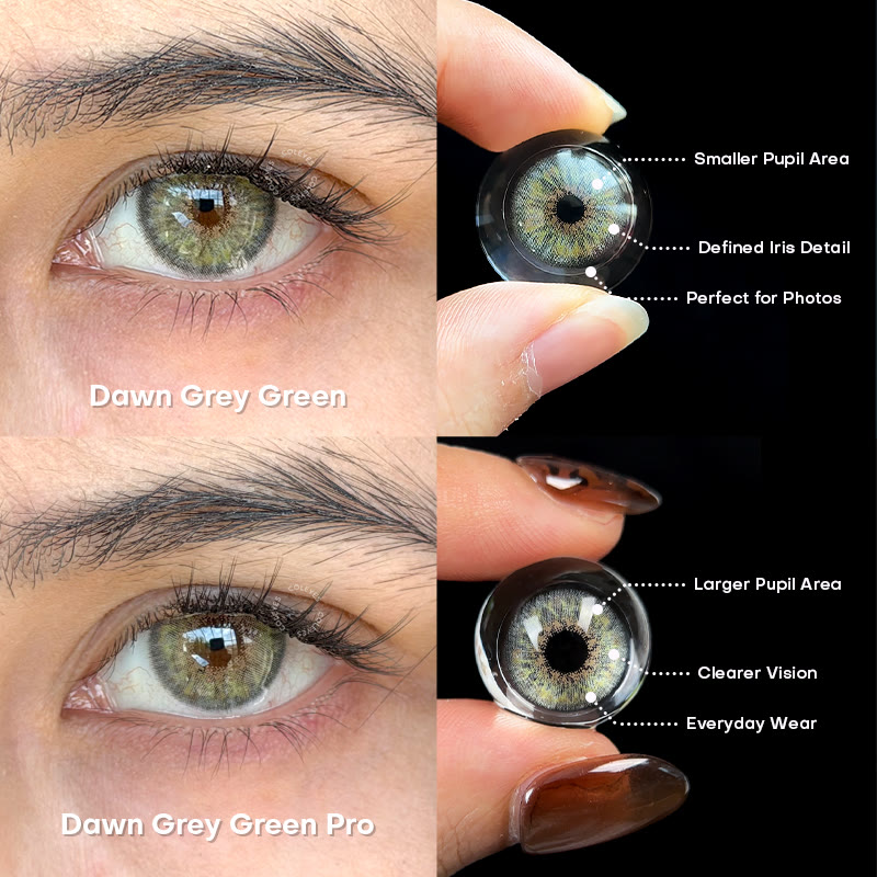 Coleyes Dawn Grey Green Prescription Colored Contacts - image 3