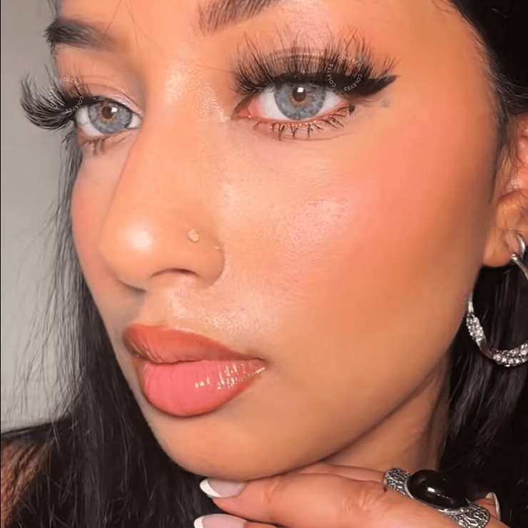Coleyes Monica Grey Small Pupil Yearly Colored Contacts - image 4