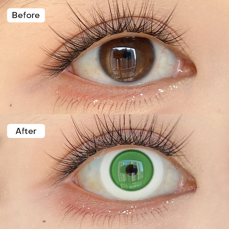 Coleyes Eclipse Green Yearly Cosplay Colored Contacts - image 2