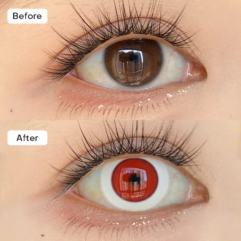 Coleyes Eclipse Red Yearly Cosplay Colored Contacts - image 2
