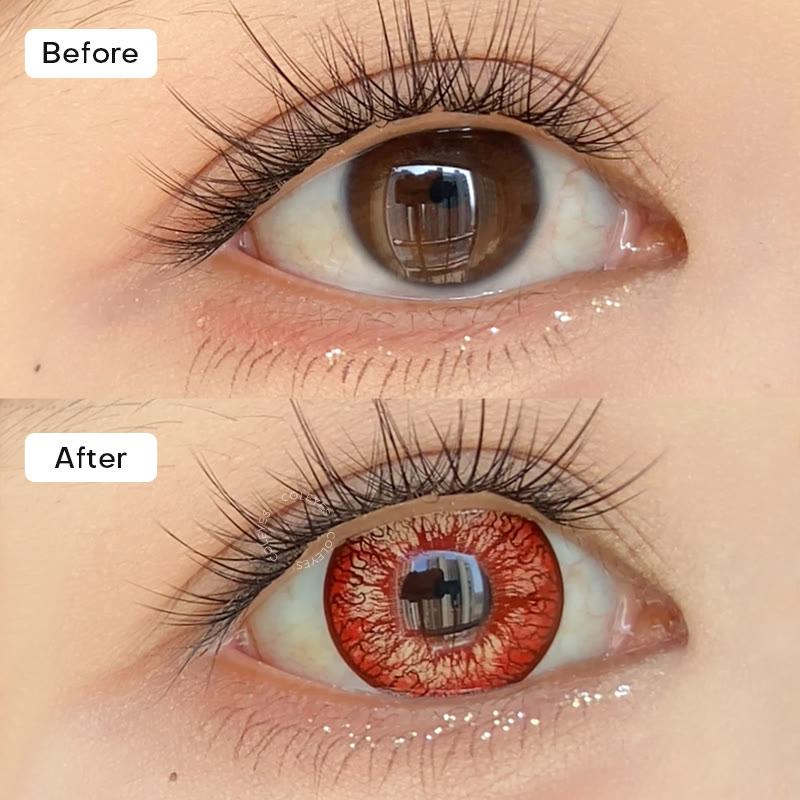 Coleyes Crimson Eye Red Yearly Cosplay Colored Contacts - image 2
