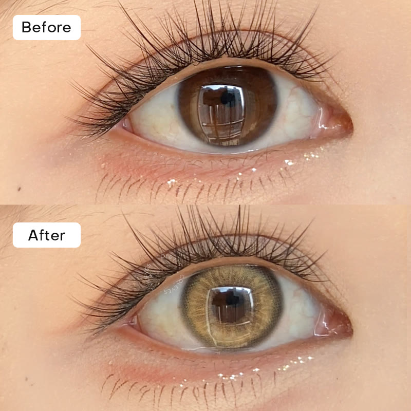 Coleyes Velvet Brown Pro Yearly Prescription Colored Contacts - image 2