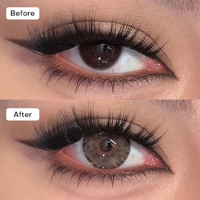 Coleyes Monica Brown Small Pupil Yearly Prescription Colored Contacts - image 2