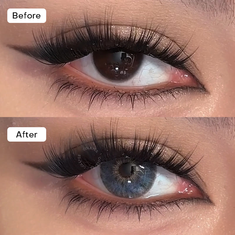 Coleyes Monica Blue Small Pupil Yearly Colored Contacts - image 2