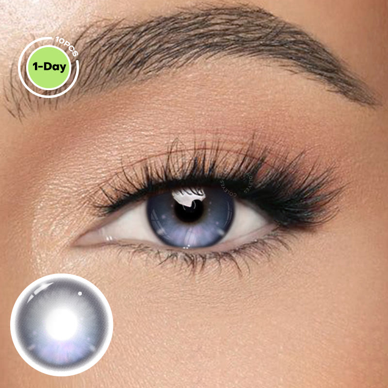 Coleyes Luna Violet Colored Contacts | 1 Day-10pcs - Luna Violet (1-Day: 10PCS) - 0.00 - OD_DL402_VT_10PCS - image 1