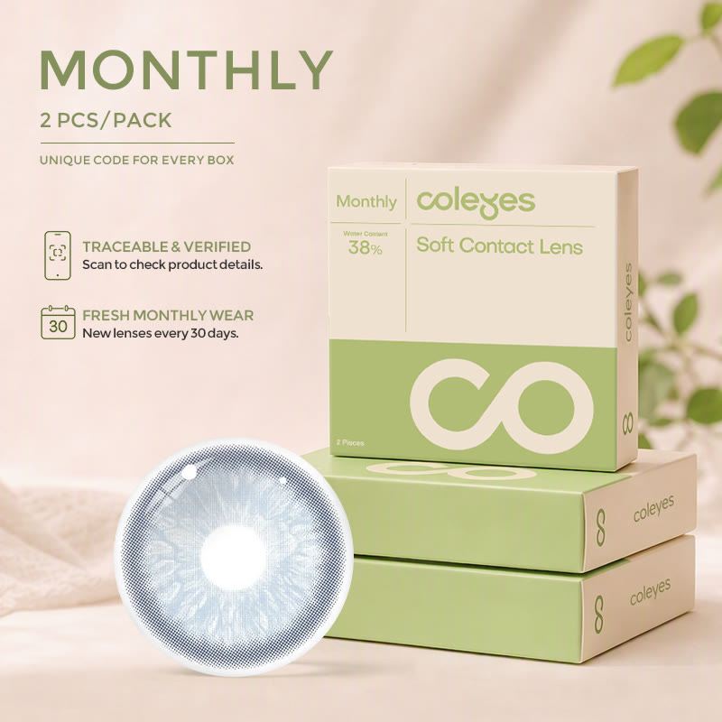 Coleyes K-Eyes Blue Monthly Prescription Colored Contacts - image 2