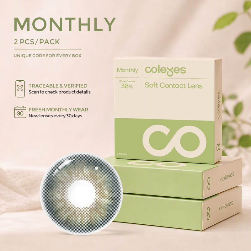 Coleyes Kaleido Green Monthly Prescription Colored Contacts - image 2
