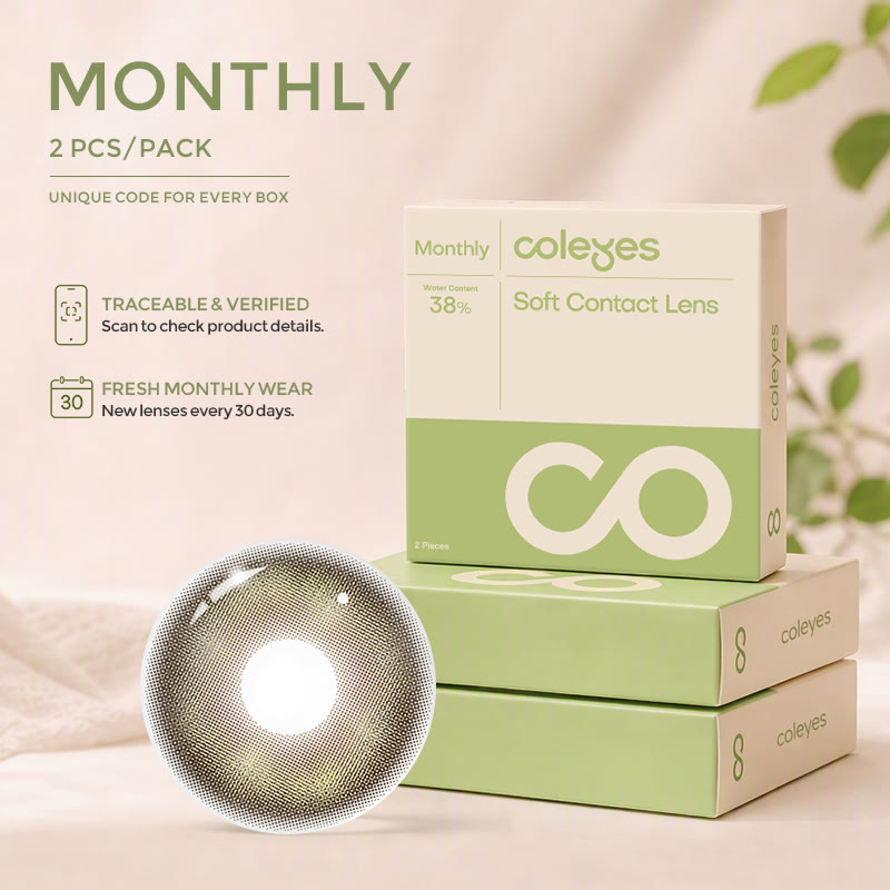 Coleyes Almond Brown Monthly Prescription Colored Contacts - image 2