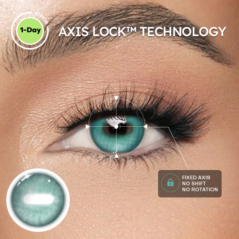 Coleyes Capra Turquoise Cosplay Colored Contacts | 1 Day-4pcs - image 2