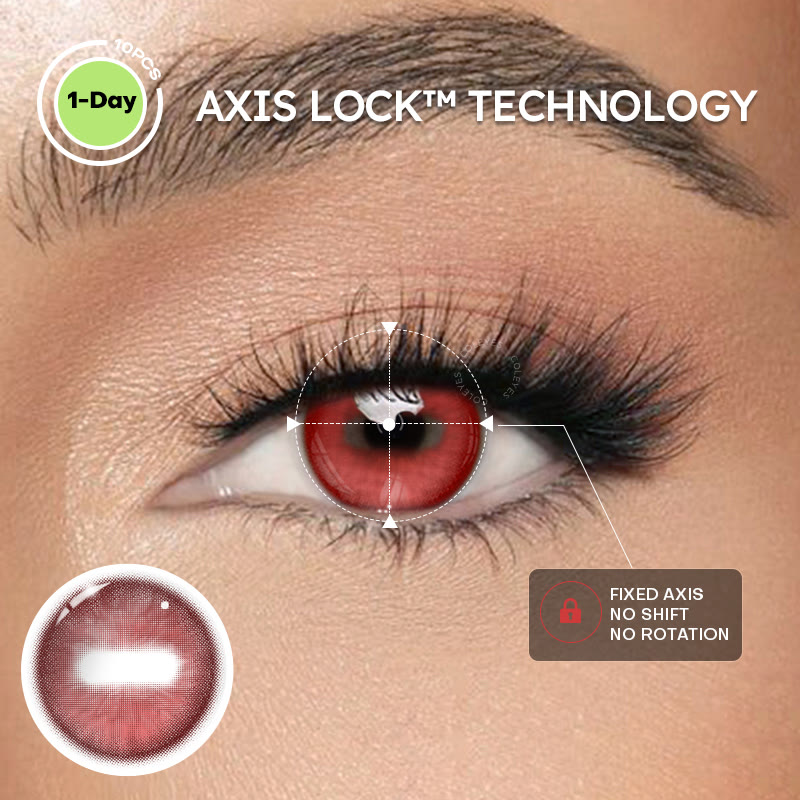 Coleyes Capra Red Cosplay Colored Contacts | 1 Day-4pcs - image 2