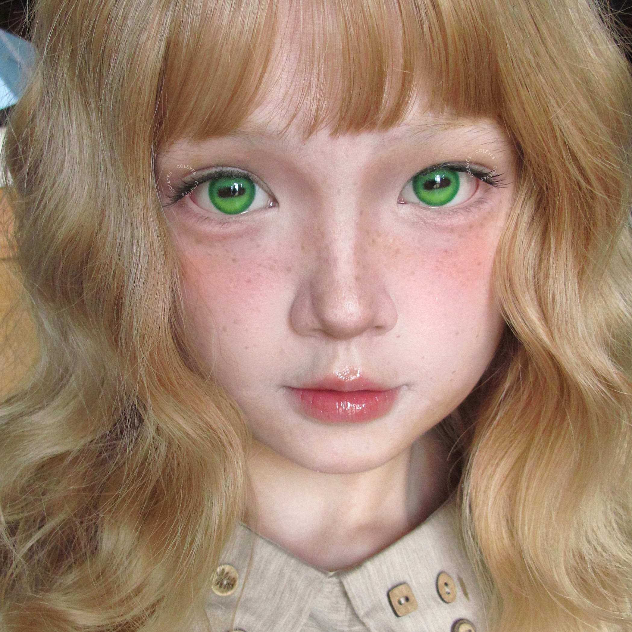 Coleyes Capra Green Axis Lock Cosplay Colored Contacts | 1 Day-4pcs - image 6
