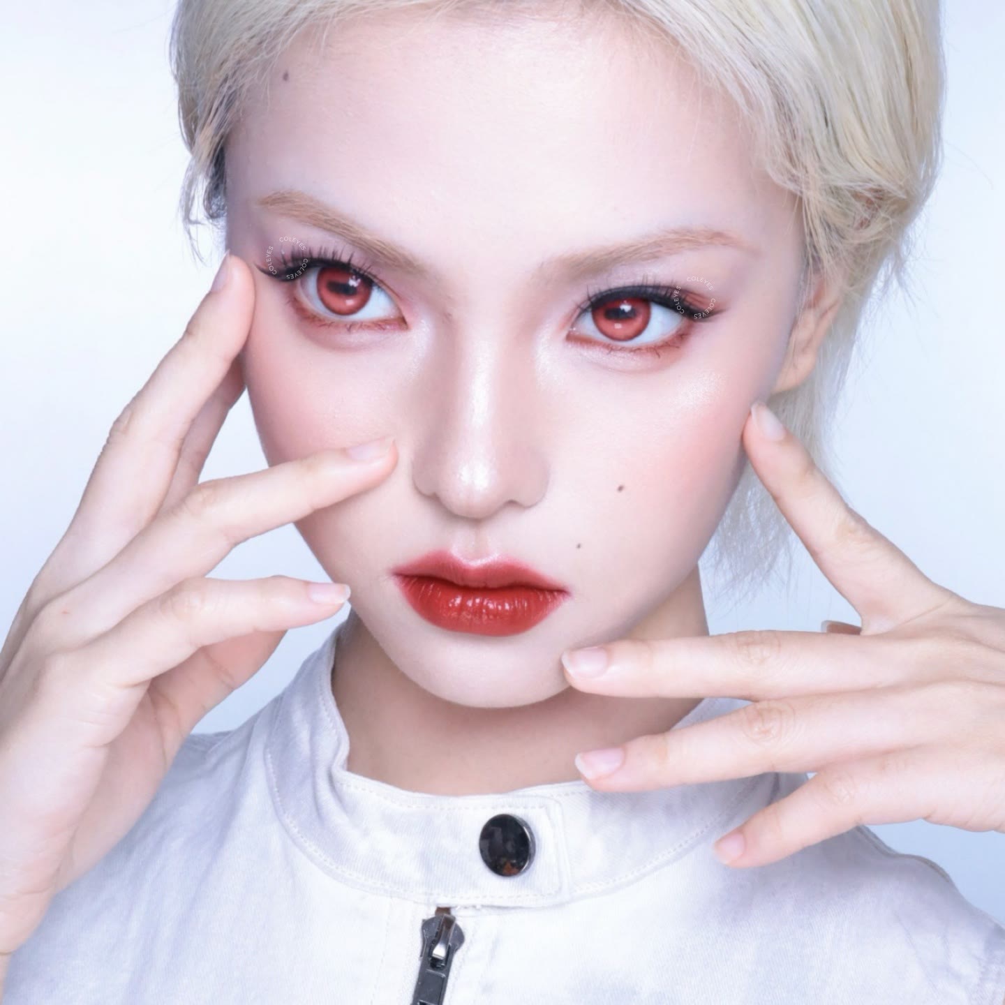 Coleyes Capra Red Axis Lock Cosplay Colored Contacts | 1 Day-4pcs - image 4