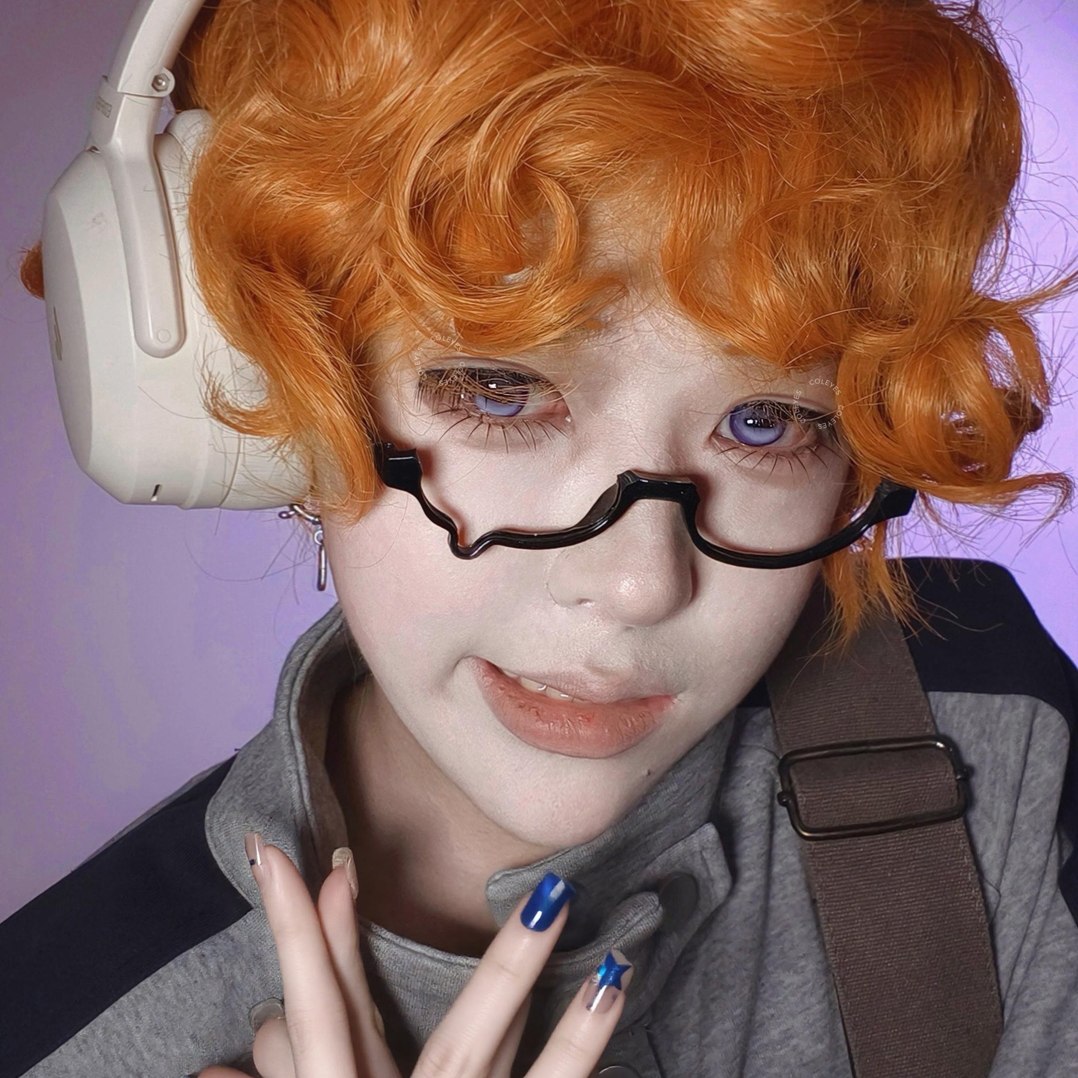 Coleyes Capra Violet Axis Lock Cosplay Colored Contacts | 1 Day-4pcs - image 5
