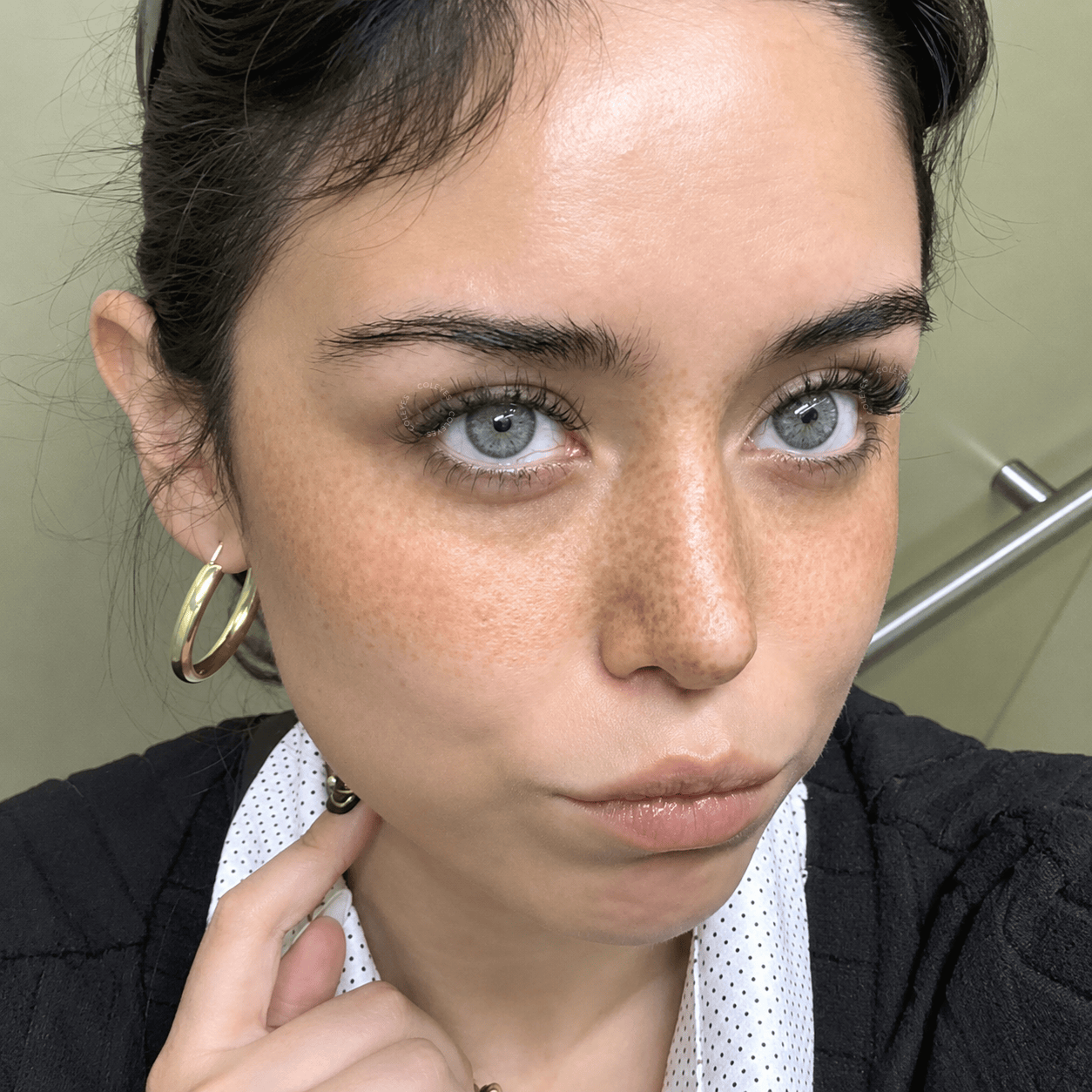 Coleyes Dawn Grey Green Small Pupil Prescription Colored Contacts - image 6