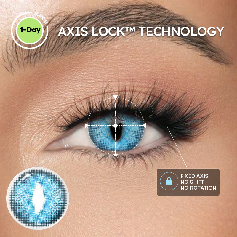 Coleyes Dragon Soul Blue Pro Axis Lock 1-Day Cosplay Colored Contacts - image 2