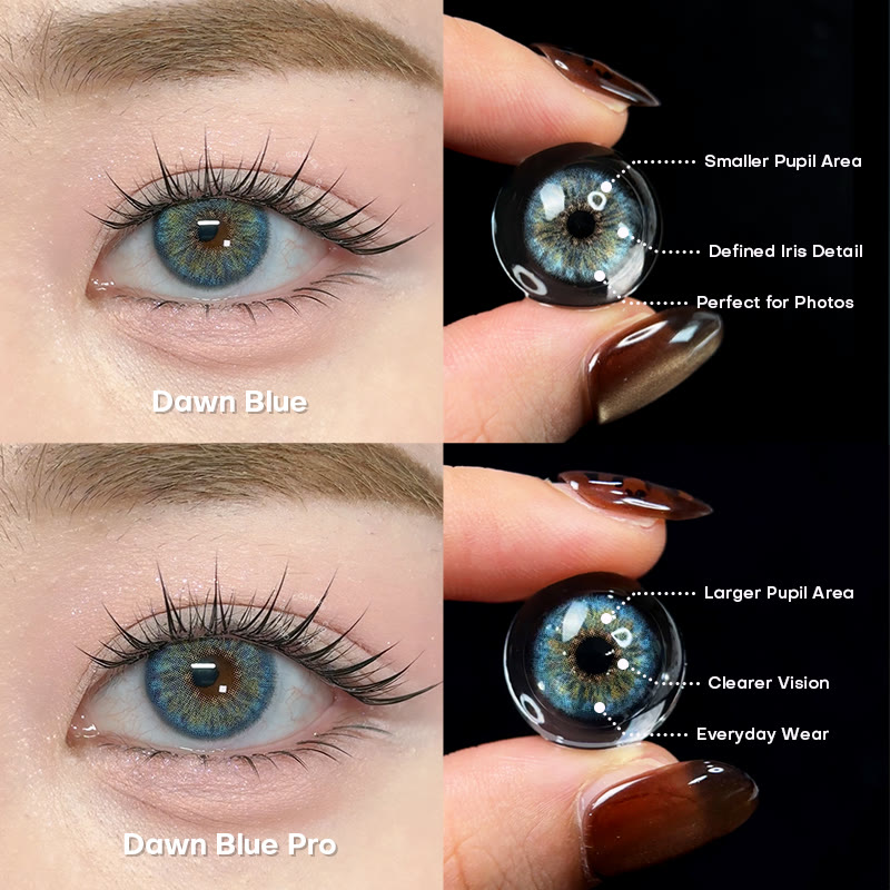 Coleyes Dawn Blue Small Pupil Prescription Colored Contacts - image 3